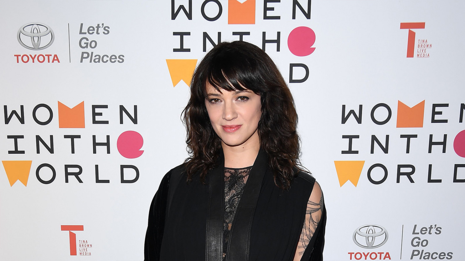 Asia Argento attends the 2018 Women In The World Summit at Lincoln Center, April 12, 2018