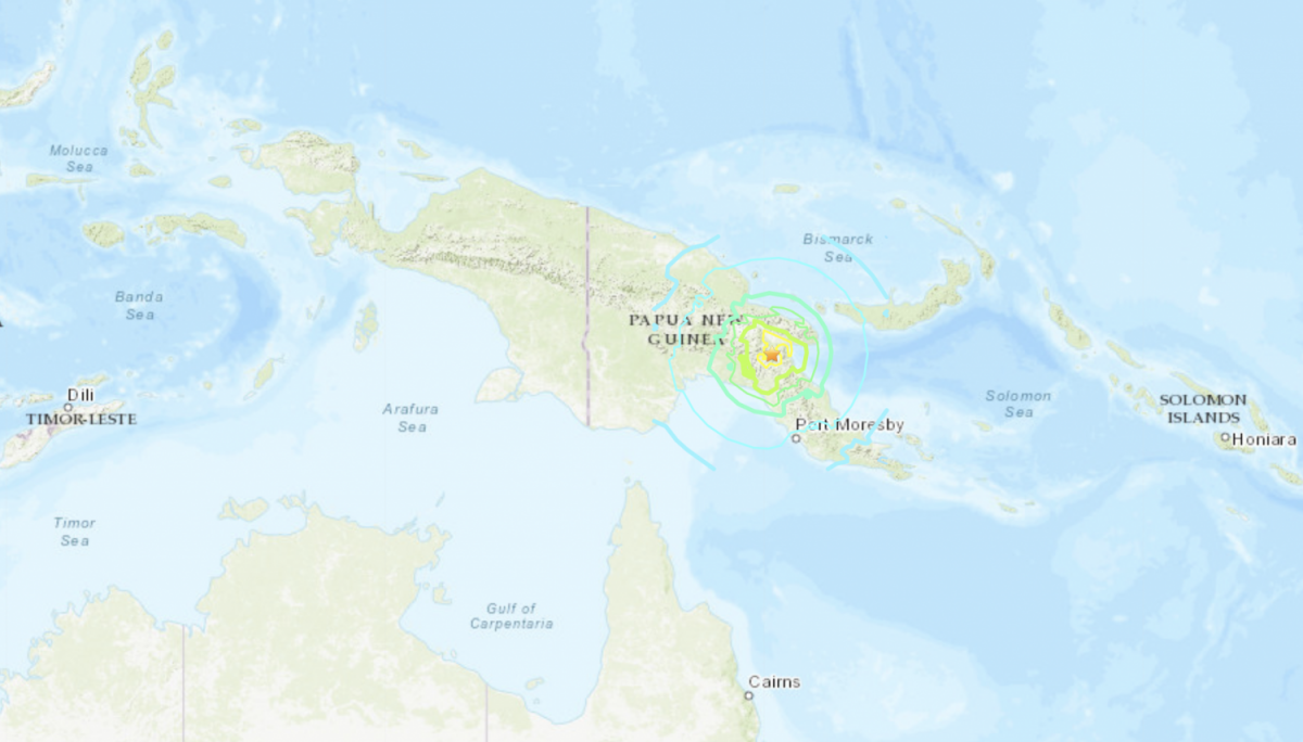 7.2 earthquake papua new guinea 2