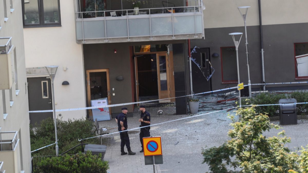 explosion in Linkoping, Sweden