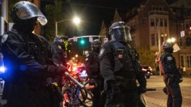 Portland Rioters Smash Windows at Starbucks, Attack Police Officer