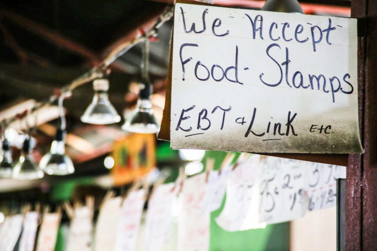 A store accepting food stamps